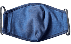 Rouška DÁMSKÁ, 2 ks, tmavě modrá ( NAVY ), 2 vrstvá, kapsička na filtr, velikost dámská ( S )