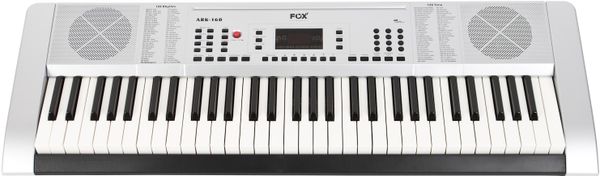 hrací klávesy fox 160 record nahrávání split dual voice sustain vibrato připojení mikrofonu výborný poměr cena kvalita snadné ovládání