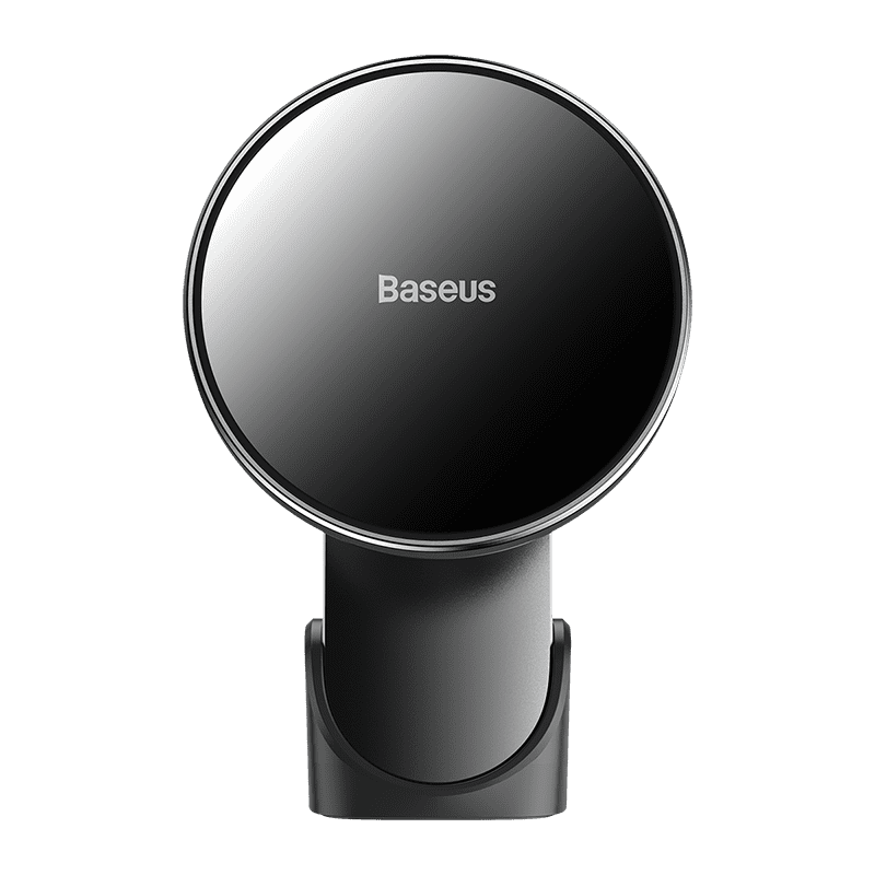 Levně BASEUS Big Energy držák s bezdrátovým nabíjením 15W černá (kompatibilní s Apple iPhone 12 series) WXJN-01 - zánovní