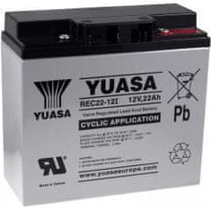 Yuasa Olověný akumulátor REC22-12I hluboký cyklus - YUASA originál