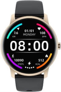 moderní chytré hodinky Armodd Roundz 3 sportovní režimy voděodolné prachuvzdorné dlouhá výdrž baterie IP68 EKG monitoring spánku krokoměr krevní tlak SpO2 saturace kyslíku v krvi v hodinkách sportovní režimy Bluetooth 5.0 200mAh baterie monitoring menstruační cyklus kulatý displej