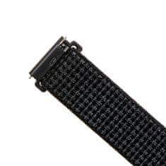 FIXED Nylonový řemínek FIXED Nylon Strap s Quick Release 22mm pro smartwatch, reflexně černý