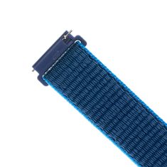 FIXED Nylonový řemínek FIXED Nylon Strap s Quick Release 22mm pro smartwatch, temně modrý