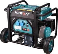 Heron Elektrocentrála rámová benzinová, 230V, 3,5kW, 7,5HP, podvozek, elektrický start