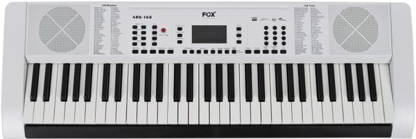 hrací klávesy fox 168 record nahrávání split dual voice sustain vibrato připojení mikrofonu výborný poměr cena kvalita snadné ovládání