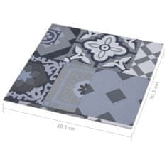 Greatstore Samolepicí podlahové desky 20 ks PVC 1,86 m2 barevný vzor