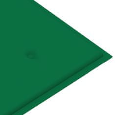 Vidaxl Polstr na zahradní lavici zelený 200 x 50 x 4 cm