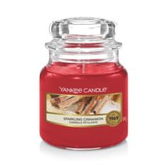 Yankee Candle vonná svíčka Sparkling Cinnamon (Třpytivá skořice) 104g