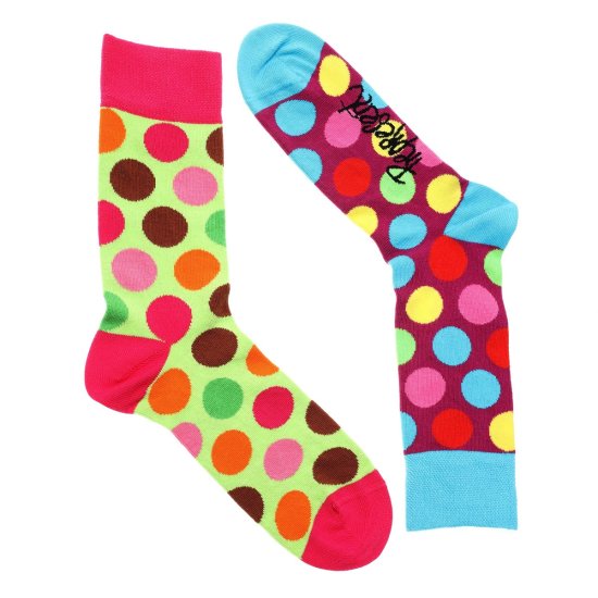 Represent Represent 0602 veselé ponožky color dots Barva: modrá, Velikost: 35-38