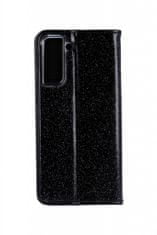 FORCELL Pouzdro Samsung S21 Plus knížkové glitter černé 61585