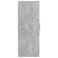 Greatstore Botník betonově šedý 32 x 35 x 92 cm dřevotříska