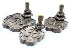 Střední stojan “Tekoucí Dým“ z mangového dřeva - Ohm