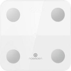 4DAVE chytrá váha MINIMI White/ nosnost 150 kg/ Bluetooth 4.0/ 9 tělesných parametrů/ bílá/ CZ app
