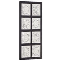 Vidaxl Ručně vyřezávaný nástěnný panel MDF 40x80x1,5 cm černý a bílý