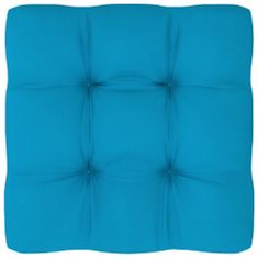 Greatstore Poduška na pohovku z palet modrá 60 x 60 x 12 cm