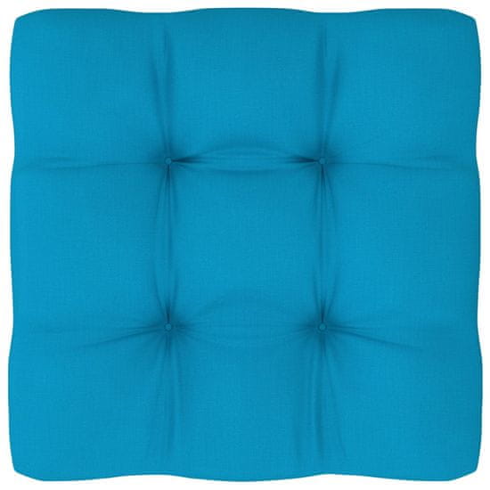 Greatstore Poduška na pohovku z palet modrá 60 x 60 x 12 cm