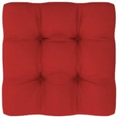 shumee Poduška na pohovku z palet červená 50 x 50 x 12 cm