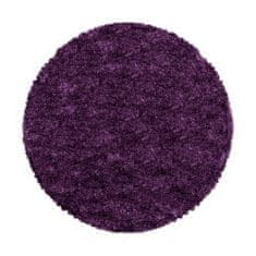 Ayyildiz Kusový koberec Fluffy Shaggy 3500 lila kruh 80x80 (průměr) kruh