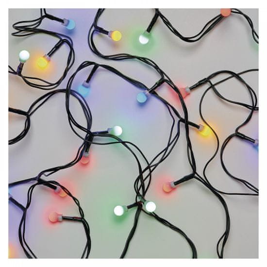 Emos 300 LED řetěz – kuličky, 30 m, multicolor, časovač