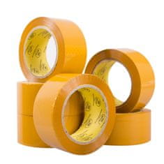 SRMAILING Žlutá lepicí páska 48mm x 92m EXTRA dlouhá ( 6ks )