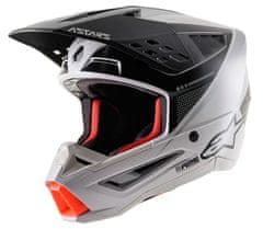 Alpinestars helma S-M5 Rayon light grey/black/silver vel. L