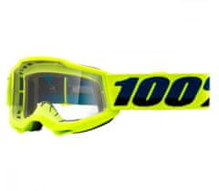 100% brýle Accuri2 yellow fluo junior goggle clear lens