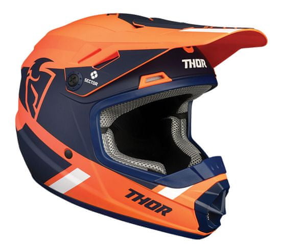 THOR Dětská motokrosová helma Youth Sector Mips Split helma orange/navy