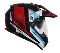 XRC helma Dual Alpiner 2.0 matt black/red/blue vel. S
