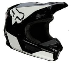 Fox dětská helma Yth V1 Revn, Ece black/white vel. YS