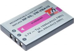 Baterie T6 Power pro Kodak Easyshare P880, Li-Ion, 3,7 V, 1000 mAh (3,7 Wh), černá