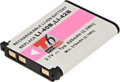 Baterie T6 Power pro digitální fotoaparát Benq NP45, Li-Ion, 3,7 V, 620 mAh (2,3 Wh), černá