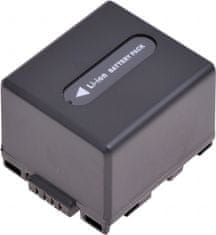 Baterie T6 Power pro videokameru Panasonic CGA-DU12A/1B, Li-Ion, 7,2 V, 1440 mAh (10,4 Wh), šedá