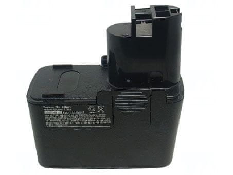 T6 power Baterie pro akumulátorové nářadí Würth 2607335151, Ni-MH, 12 V, 3000 mAh (36 Wh), černá