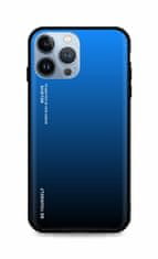 TopQ Kryt LUXURY iPhone 13 Pro Max pevný duhový modrý 65579