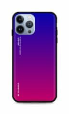 TopQ Kryt LUXURY iPhone 13 Pro Max pevný duhový fialový 65580