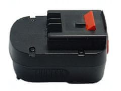 T6 power Baterie pro Black and Decker SS12, Ni-MH, 12 V, 2000 mAh (24 Wh), černá