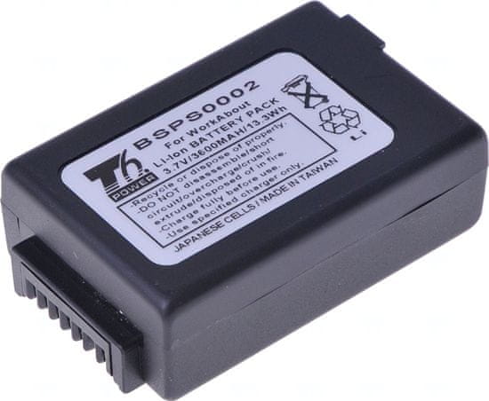 T6 power Baterie pro Psion Teklogix WorkAbout Pro 3 S, Li-Ion, 3,7 V, 3600 mAh (13,3 Wh), černá