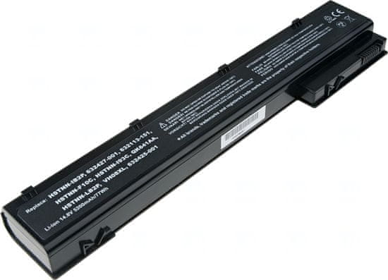 Baterie T6 Power pro notebook Hewlett Packard QK641AA, Li-Ion, 14,8 V, 5200 mAh (77 Wh), černá
