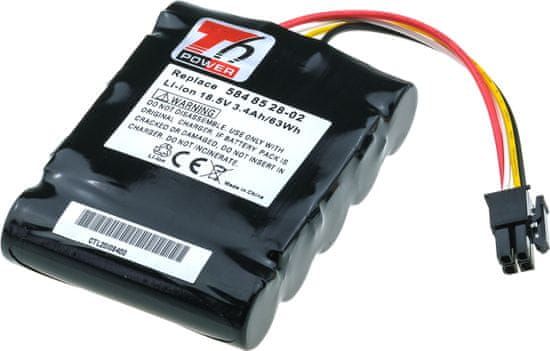 T6 power Baterie pro Gardena Sileno+, Li-Ion, 18,5 V, 3400 mAh (63 Wh), černá