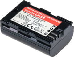 Baterie T6 Power pro digitální fotoaparát Canon LP-E6N, Li-Ion, 7,2 V, 1700 mAh (12,2 Wh), černá
