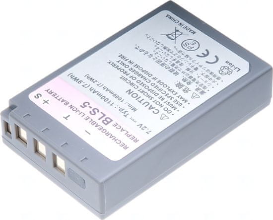 Baterie T6 Power pro Olympus E-PM1, Li-Ion, 7,2 V, 1100 mAh (7,9 Wh), šedá