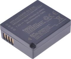 Baterie T6 Power pro Panasonic Lumix DMC-FZ80, Li-Ion, 7,2 V, 700 mAh (5 Wh), černá
