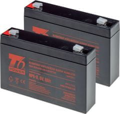 T6 power Sada baterií pro APC Powerstack PS250i, VRLA, 6 V