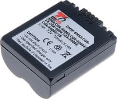 Baterie T6 Power pro digitální fotoaparát Panasonic CGR-S006E/1B, Li-Ion, 7,2 V, 710 mAh (5,1 Wh), modrá