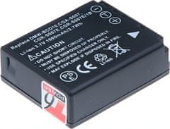 Baterie T6 Power pro Panasonic Lumix DMC-TZ5, Li-Ion, 3,7 V, 1000 mAh (3,7 Wh), černá