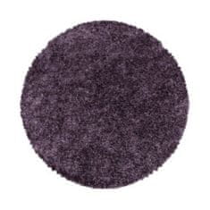 Ayyildiz Kusový koberec Sydney Shaggy 3000 violett kruh 80x80 (průměr) kruh