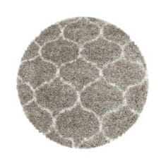 Ayyildiz Kusový koberec Salsa Shaggy 3201 beige kruh 80x80 (průměr) kruh