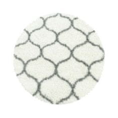 Ayyildiz Kusový koberec Salsa Shaggy 3201 cream kruh 80x80 (průměr) kruh