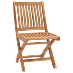 Petromila Skládací zahradní židle s poduškami 6 ks masivní teakové dřevo