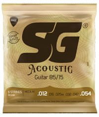 SG SGA 6687 Bronze 012 kytarové struny